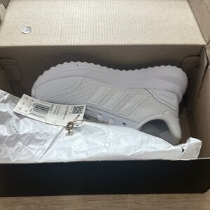 adidas Kids Gray and White Sneakers